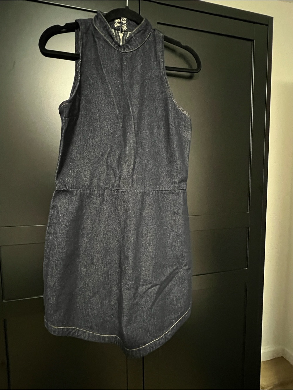 Amanda Uprichard Black Denim Mini Dress - Picture 4 of 4